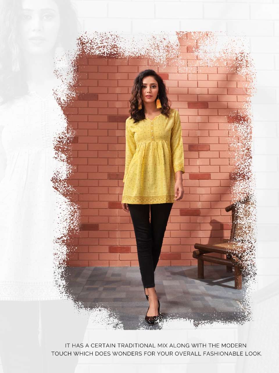Heritage-Fusion-Rayon-Prints-Silai-Pattern-Handwork-Short Kurti-004-1